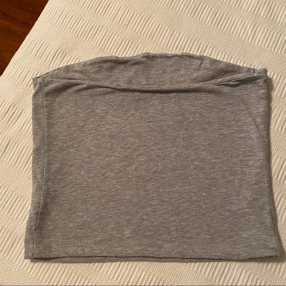 Brandy Melville grey strapless top - Picture 3 of 4